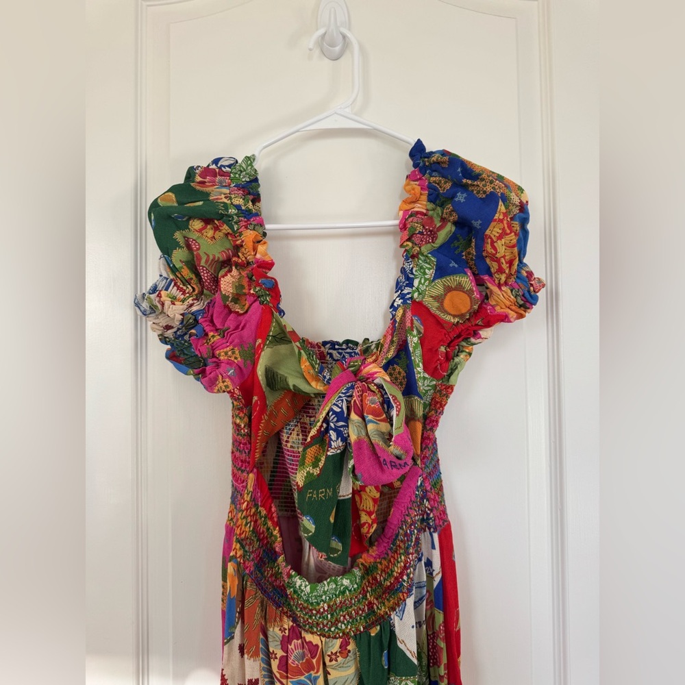 Colorful Farm Rio midi dress with tie back | M - Picture 4 of 4